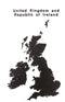 MiMi Innovations® Luxe Houten Landkaart - Muurdecoratie – United Kingdom and Republic of Ireland - 106x61 cm/41.7x24 inch - Zwart