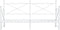 vidaXL - Slaapbank - met - onderschuifbed - zonder - matras - 90x200 - cm - staal - wit