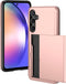 iMoshion Hoesje Geschikt voor Samsung Galaxy A55 Hoesje - Ruimte voor 2 pasjes - iMoshion Backcover met pasjeshouder - Rosé Goud