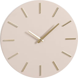 Mica Decorations Brixen - Wandklok - Ø35,5 cm - Beige