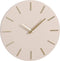 Mica Decorations Brixen - Wandklok - Ø35,5 cm - Beige