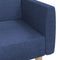 vidaXL - Slaapbank - 2-zits - stof - blauw