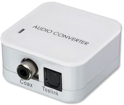 Lindy SPDIF Digital - Toslink Audio Converter - Optisch digitaal naar RCA - Wit