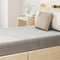 Coast Luxe Matrasbeschermer - Superzacht Fluweel - 90x200 cm - Grijs