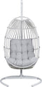 Beliani SESIA - Hangstoel - Grijs - Kunststof