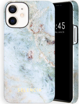 Selencia Hoesje Geschikt voor iPhone 12 Mini - Selencia Maya Fashion Backcover - blauw