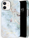 Selencia Hoesje Geschikt voor iPhone 12 Mini - Selencia Maya Fashion Backcover - blauw
