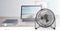 Nedis - Tafelventilator - USB Gevoed - Diameter: 150 mm - 3 W - Gun Metal Grijs