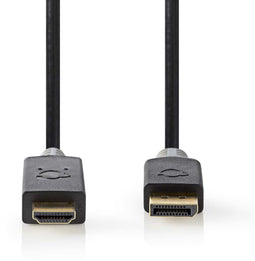 Nedis CCBW37100AT30 - DisplayPort naar HDMI Kabel 300cm - Zwart