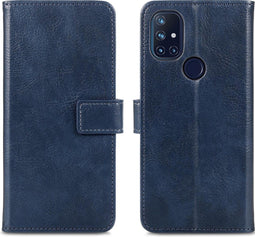 iMoshion Hoesje Geschikt voor OnePlus Nord N10 5G Hoesje Met Pasjeshouder - iMoshion Luxe Bookcase - Donkerblauw
