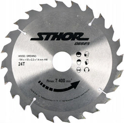 STHOR Cirkelzaagblad Ø184 mm - 24 T - Binnendiameter 30 mm