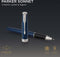 Parker Sonnet - Rollerballpen - Fijne punt zwarte inkt - Blauw gelakt met palladium trim