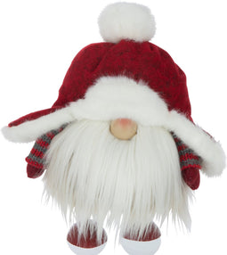 J-Line Kerstman Rond Hoed Polyester Rood/Wit Small