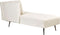 RIOM - Chaise longue - Gebroken wit - Rechtszijdig - Stof