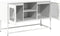 vidaXL - Tv-meubel - 100,5x39x60,5 - cm - staal - wit