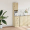 vidaXL - Keukenkast - 35x50x180 - cm - bewerkt - hout - sonoma - eikenkleurig