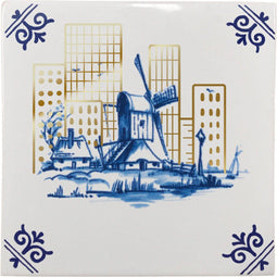Royal Delft Goldie Tiles Big City