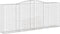 vidaXL - Schanskorven - 2 - st - gewelfd - 400x50x160/180 - cm - ijzer