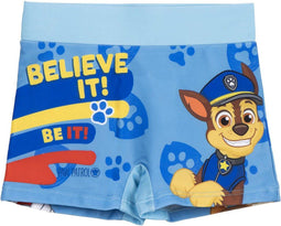 Paw Patrol Zwembroek Jongens – Zwemshort met Chase, Marshall & Rubble – Blauw Design