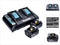 Makita 199484-8 - Power Source Kit - 2x BL1860B 6.0 Ah accu en DC18RD oplader (2 stuks)