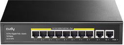 Cudy GS1010PE - Switch - 10x 1Gbps Ethernet - 8x PoE+ (802.3at) - PoE-budget 120W - VLAN - 20Gbps