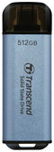 Transcend ESD300 - SSD 512GB - USB-C 1050MB/s Lezen 950MB/s Schrijven - Blauw