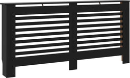 vidaXL Radiatorombouw 172x19x81 cm MDF zwart