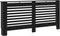 vidaXL Radiatorombouw 172x19x81 cm MDF zwart