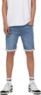ONLY & SONS ONSPLY JOG BLUE SHORTS PK 8584 DNM NOOS Heren Broek - Maat M
