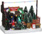 LuVille Kerstdorp Miniatuur Kerstboom Kraam - L18 x B11 x H14 cm