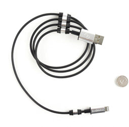 Fuse Chicken Rivet Charge - USB > Lightning Kabel - Magnetische Rivet Technologie - Multi Kleur