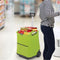 Coast Opvouwbare Boodschappentrolley - 50L capaciteit - Aluminium frame - Groen/Zwart