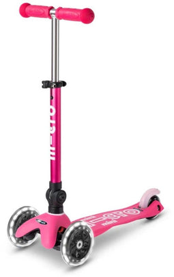 Micro - Mini Micro step Deluxe - Inklapbaar - LED wielen - Roze