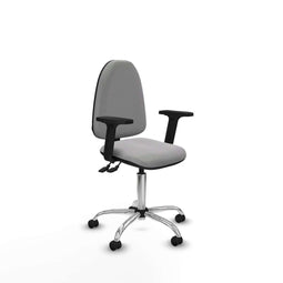 Piqueras y Crespo B2D05RF - Bureaustoel - Verstelbare hoogte met armleuning - Lichtgrijs