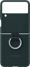 Samsung Galaxy Z Flip3 5G - Siliconen Hoesje met Ring - Groen