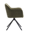 Criks Design Preston - Draaibare eetkamerstoel - 180° draaibaar - green (2 stuks)