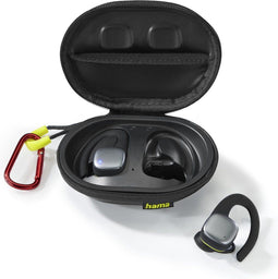 Hama Spirit Athletics - TWS In-ear Koptelefoon - 35 uur speeltijd - Geel Zwart