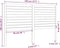 vidaXL - Hoofdbord - 96x4x100 - cm - massief - grenenhout - wit