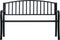 vidaXL - Tuinbank - 120 - cm - staal - zwart