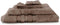 LINNICK Pure Handdoeken Set - 100% Katoen - Taupe - 4x Handdoek 60x110cm + 2x Badlaken 70x140cm + 4 Washandjes + 2 Gastendoekjes - Badgoedset