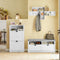 SoBuy FSR87-K-W - Schoenenkast - 2 Kleppen - Wit
