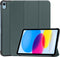 imoshion Tablet Hoes - Geschikt voor iPad 11 (2025) 11 inch / 10e generatie (2022) 10.9 inch - Trifold Bookcase - Donkergroen