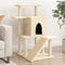 vidaXL - Kattenmeubel - met - sisal - krabpalen - 97 - cm - crèmekleurig
