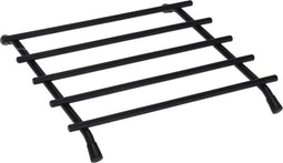 Excellent Houseware onderzetter - staal - hittebestendig - zwart - 20x20cm