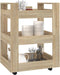 vidaXL - Keukentrolley - 60x45x80 - cm - bewerkt - hout - sonoma - eikenkleurig