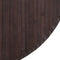 vidaXL - Vloerkleed - rond - 80 - cm - bamboe - donkerbruin