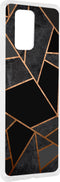 Hoesje Siliconen Geschikt voor Samsung Galaxy S10 Lite - Design Backcover siliconen - Meerkleurig / Black Graphic