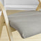 Klapstoel - Opvouwbare keukenstoel - Berkenhouten frame - Gewatteerd comfort - Grijs