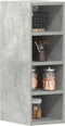 vidaXL - Hangkast - Riga - 20x29,5x60 - cm - bewerkt - hout - betongrijs
