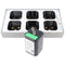 4R25 battery charger for 1-6 4R25 rechargeable batteries, LED display for power and charge level, sh